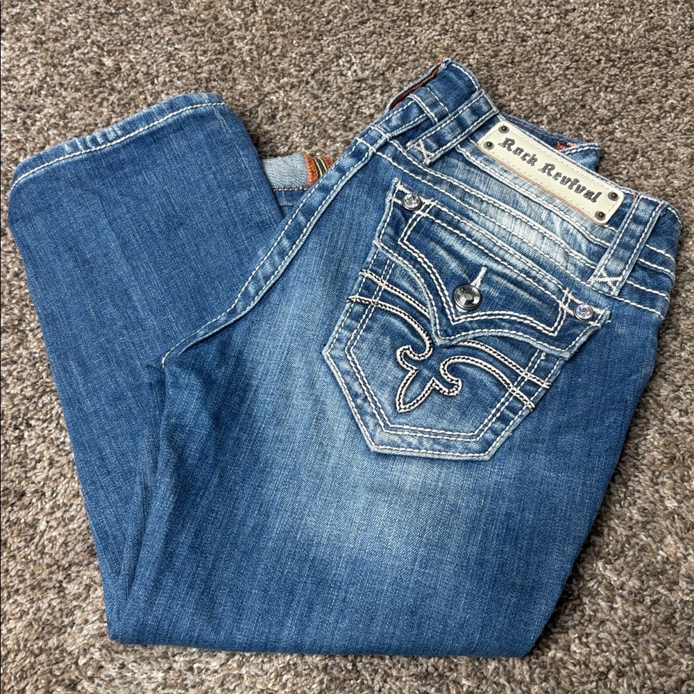 Rock Revival Celine Capri Jeans Sz 27